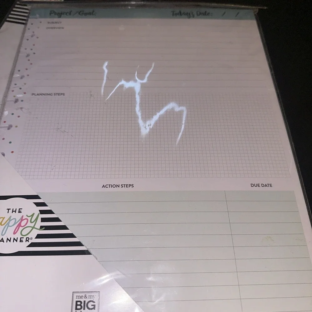 Happy Planner Project Goals Classic Paper 40 Sheets Size Big-SET OF TWO